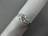 ESTATE 1.20CT DIAMOND 18KT WHITE GOLD 3D CLASSIC 3 STONE LUCIDA ENGAGEMENT RING