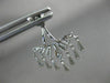 ESTATE LARGE .23CT DIAMOND 14KT WHITE GOLD BUTTERFLY CHANDELIER HANGING EARRINGS