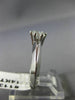 ESTATE WIDE .50CT ROUND DIAMOND 18K WHITE GOLD SOLITAIRE ENGAGEMENT RING #11347