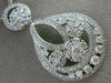 ANTIQUE LARGE 2.70CT DIAMOND 14KT WHITE GOLD MULTI FLOWER CLUSTER PENDANT #20199