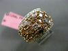 ESTATE EXTRA LARGE 5.04CT DIAMOND 18K WHITE & ROSE GOLD WEDDING ANNIVERSARY RING