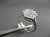 ESTATE 1.0CT DIAMOND 14KT WHITE GOLD CLUSTER HEXAGON PROMISE FRIENDSHIP RING
