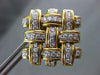 ESTATE LARGE GARAVELLI 1.68CT DIAMOND 18KT TWO TONE GOLD CLIP ON EARRINGS #21846