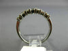ESTATE .54CT ROUND & BAGUETTE DIAMOND 14KT WHITE GOLD 3D ANNIVERSARY RING #22477