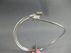 WIDE .77CT DIAMOND 18KT WHITE GOLD ROUND & BAGUETTE FLEXIBLE FUN BANGLE BRACELET