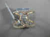 ESTATE WIDE .64CT DIAMOND 18KT ROSE GOLD 3D OPEN LOVE KNOT INFINITY LOVE RING FG