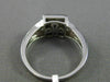 ESTATE .33CT DIAMOND 14KT WHITE GOLD 3D SQUARE HALO PAVE MLGRAIN FRIENDSHIP RING