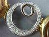 ESTATE EXTRA LARGE 1.10CT DIAMOND 18KT WHITE & ROSE GOLD CIRCULAR SWIRL BRACELET