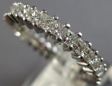 1.80CT DIAMOND 14KT WHITE GOLD ROUND CHANNEL ETERNITY WEDDING ANNIVERSARY RING