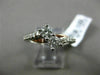 ESTATE .60CT DIAMOND 14KT WHITE GOLD 3D 2 STONE CRISS CROSS COMPANION LOVE RING
