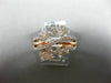 ESTATE .69CT DIAMOND 14KT WHITE & ROSE GOLD 3D MULTI ROW CRISS CROSS FUN RING