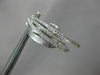ESTATE LARGE .79CT DIAMOND 14KT WHITE GOLD 3D MULTI ROW CLIP ON HANGING EARRINGS