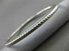 ESTATE .82CT DIAMOND 14KT WHITE GOLD 3D PAVE ROPE DESIGN BANGLE BRACELET