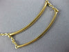 ESTATE .33CT DIAMOND 18KT YELLOW GOLD 3D CLASSIC OPEN DOUBLE BAR FUN PENDANT