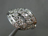 ANTIQUE WIDE .64CT ROUND OLD MINE DIAMOND 14KT WHITE GOLD OPEN FANCY RING #19541