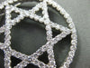 ESTATE EXTRA LARGE 2.68CT DIAMOND 14KT WHITE GOLD STAR OF DAVID PENDANT #ELV15