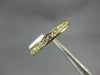 ESTATE .33CT DIAMOND 14KT YELLOW GOLD 3D CHANNEL COMFORT FIT ANNIVERSARY RING