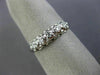 ESTATE .07CT OLD MINE DIAMOND 14KT WHITE GOLD FIVE STONE ANNIVERSARY RING #26203