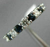 ESTATE 2.82CT ROUND DIAMOND & AAA SAPPHIRE 14KT WHITE GOLD ETERNITY RING #22274