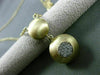 ESTATE LARGE .20CT DIAMOND 14KT TWO TONE GOLD 3D CLUSTER MATTE ITALIAN NECKLACE