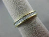 ESTATE LARGE .65CT DIAMOND 14K TWO TONE GOLD 3D ETERNITY ANNIVERSARY RING #26336