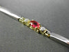 ESTATE 1.67CTW DIAMOND & AAA MULTI SAPPHIRE 14KT TWO TONE GOLD TENNIS BRACELET