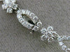 ESTATE EXTRA LARGE CERTIFIED 43.78CT DIAMOND & RUBY 18KT WHITE GOLD NECKLACE E/F