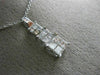 ESTATE .72CT DIAMOND 14K WHITE GOLD CLASSIC INVISIBLE GRADUATING PENDANT #21047