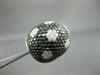 ESTATE LARGE 2.47CT BLACK & WHITE DIAMOND 18KT WHITE & BLACK GOLD FLOWER RING