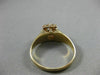 ESTATE WIDE .20CT OLD MINE DIAMOND 14K 2 TONE GOLD SQUARE ENGAGEMENT RING #19273