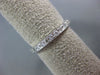 ESTATE .85CT DIAMOND 14KT WHITE GOLD FILIGREE ETERNITY ANNIVERSARY RING #16121