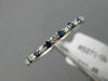 .41CT DIAMOND & AAA SAPPHIRE 14KT WHITE GOLD 3D SEMI ETERNITY ANNIVERSARY RING