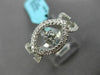 ESTATE WIDE .64CT DIAMOND 18KT WHITE GOLD SOLITAIRE ETOILE FRIENDSHIP LOVE RING