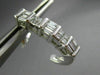 ESTATE 1.15CT PRINCESS & BAGUETTE DIAMOND 14KT YELLOW GOLD 3D HANGING EARRINGS