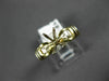 ESTATE .35CT DIAMOND 14KT 2 TONE GOLD BAGUETTE SEMI MOUNT ENGAGEMENT RING #22412