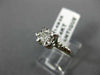 ESTATE .35CT OLD MINE DIAMOND 14KT WHITE GOLD 3D FISHTAIL ENGAGEMENT RING #14935
