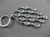 ESTATE LARGE 3.32CT DIAMOND 14KT WHITE GOLD FLOATING CHANDELIER DROP EARRINGS