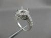 ESTATE 1.93CTW DIAMOND 14K GOLD RING SQUARE SEMI MOUNT ENGAGEMENT FILIGREE 20963