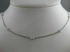 ESTATE 1.20CTW DIAMONDS BY THE YARD 14KT WHITE GOLD STATION NECKLACE 18" #21544