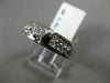 ESTATE .72CT ROUND DIAMOND 14KT WHITE GOLD SEMI BEZEL SOLITAIRE MENS PINKY RING