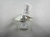 ESTATE 1.44CT ROUND & PRINCESS DIAMOND 14KT WHITE GOLD ENGAGEMENT RING AMAZING!!