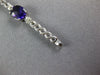 7.04CT DIAMOND & AAA AMETHYST 14KT WHITE GOLD 3D OVAL & ROUND TENNIS BRACELET