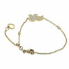 ESTATE .15CT DIAMOND 14KT YELLOW GOLD BUTTERFLY HEART BY THE YARD LOVE BRACELET