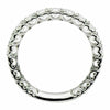 ESTATE .93CT DIAMOND 18KT WHITE GOLD 3D MULTI HEART ETERNITY ANNIVERSARY RING