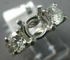 1.07CT DIAMOND 14KT WHITE GOLD 3D LUCIDA ROUND SEMI MOUNT ENGAGEMENT RING #20425