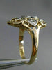 ESTATE LARGE .20CT DIAMOND 14K WHITE & YELLOW GOLD MULTI HEART LOVE RING #21033