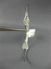 ESTATE .35CT DIAMOND 18K WHITE GOLD FLEXIBLE DOUBLE ARROW LOVE BANGLE BRACELET