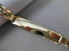 ESTATE LARGE & LONG 14KT YELLOW GOLD CONCAVE CURB ID ENGRAVABLE BRACELET #22868