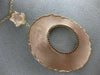 ESTATE LARGE .67CT CHOCOLATE FANCY DIAMOND 14KT ROSE GOLD 3D OPEN OVAL NECKLACE