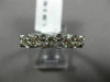 ESTATE 1.30CT DIAMOND 14KT WHITE GOLD 3D 5 STONE ETOILE WEDDING ANNIVERSARY RING
